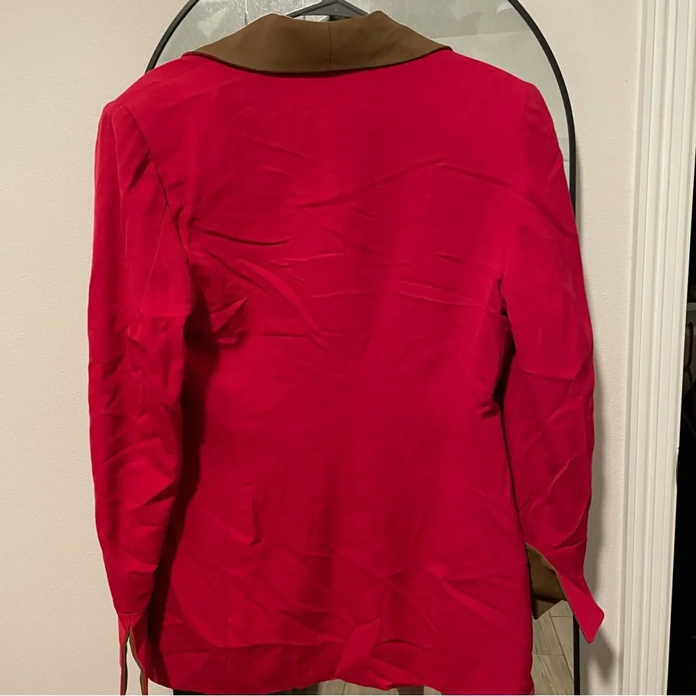 Dior Red and Brown Women's Blazer